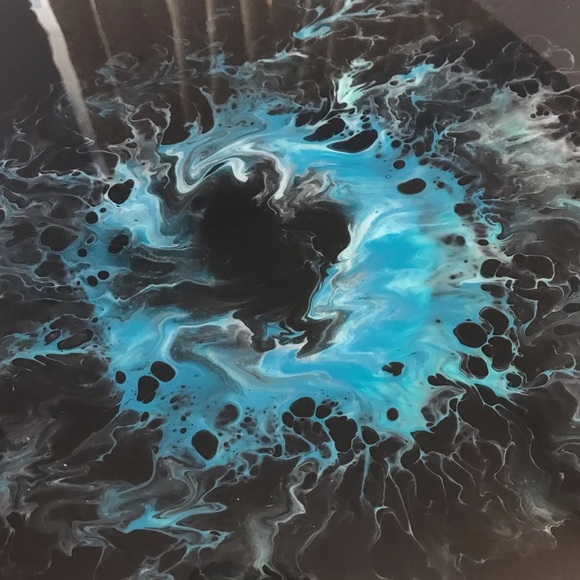 Black base blue Dutch pour art - Picture 3 of 8